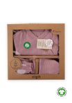 Organic Hospital Baby Set 0-3 Months Lilac