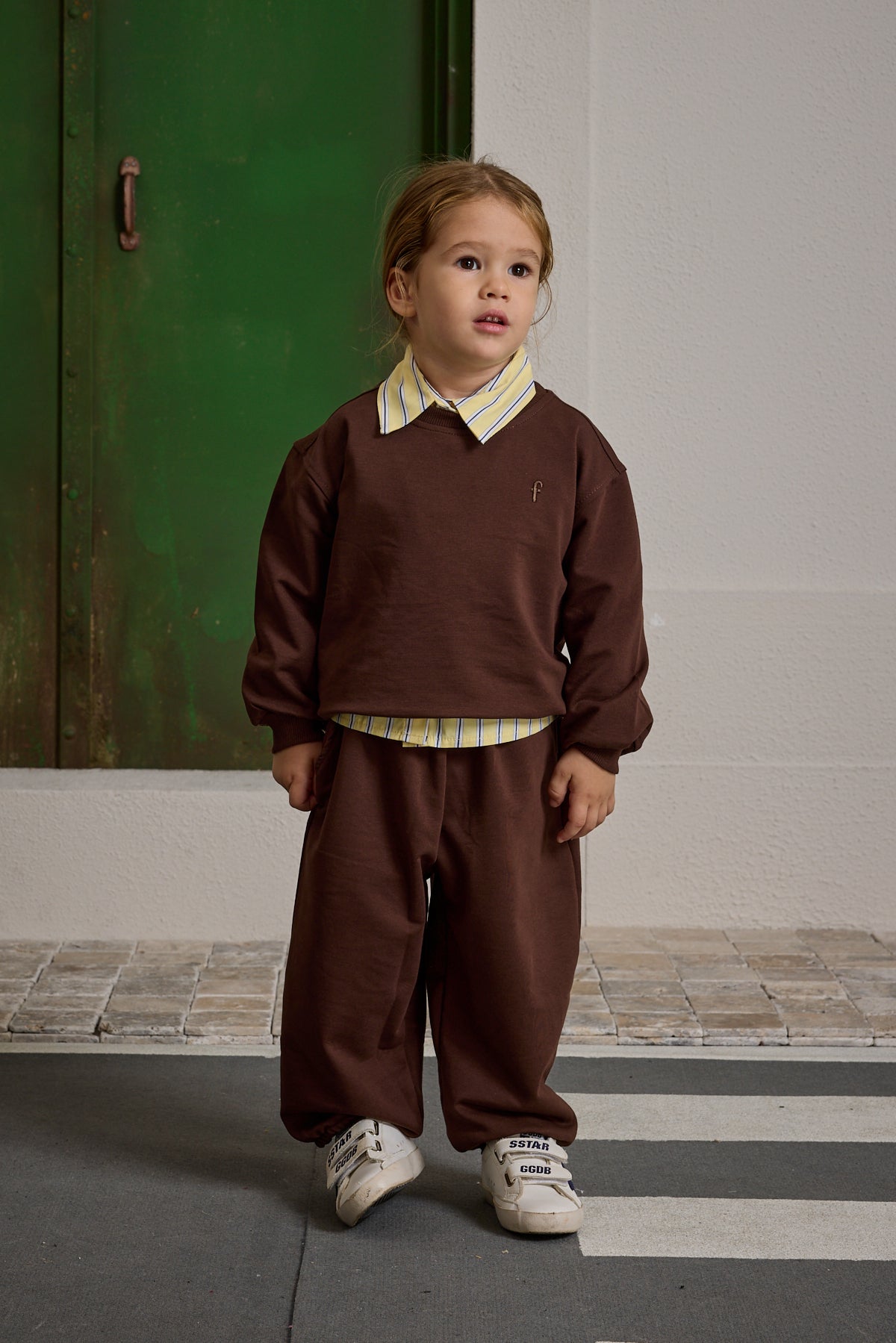 oversize-baskili-esofman-takimi-kahverengi-11246.jpg Brown Oversized Printed Tracksuit