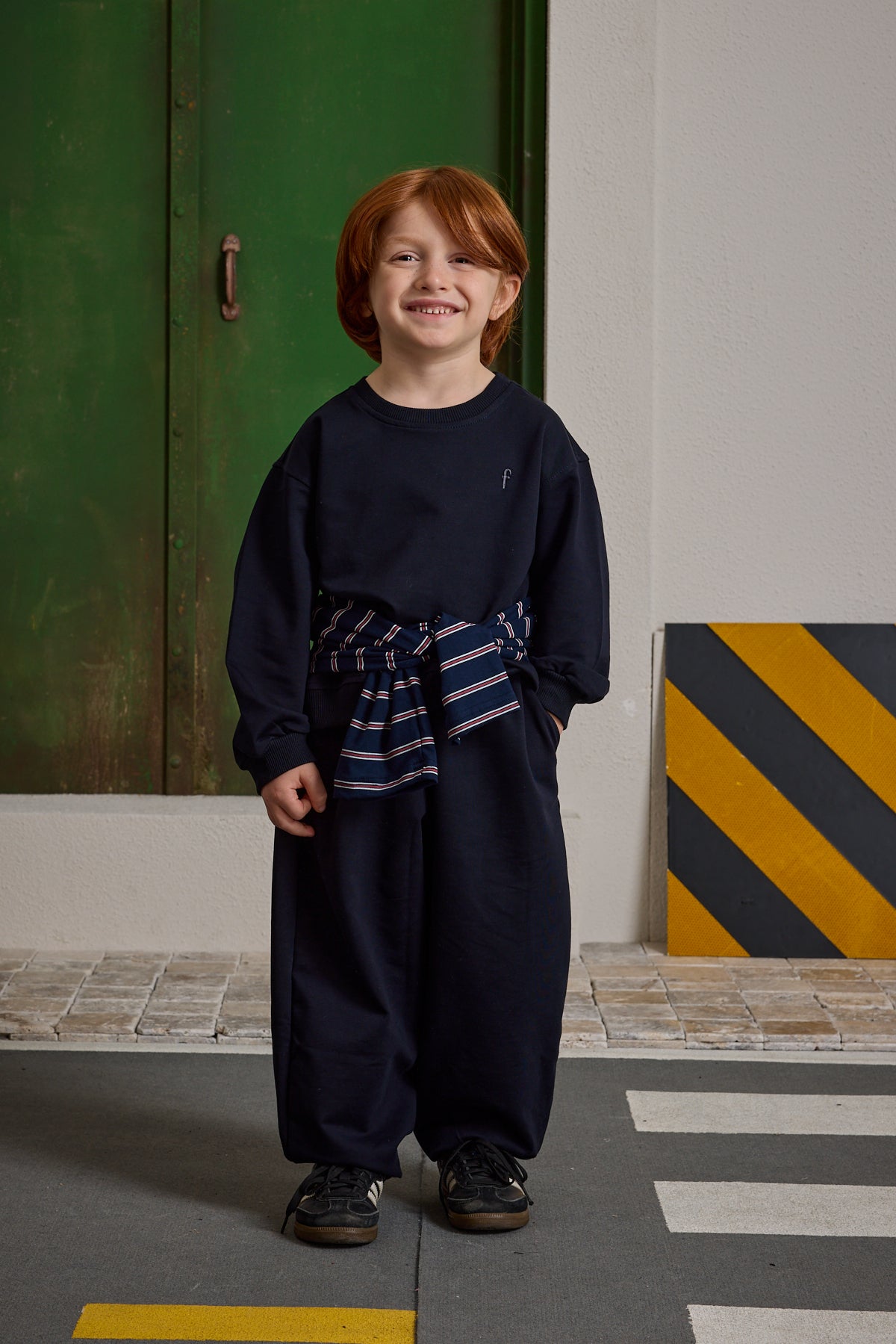 oversize-baskili-esofman-takimi-lacivert-11253.jpg Navy Oversized Printed Tracksuit