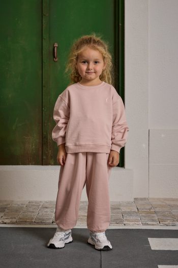Pink Oversized Printed Tracksuit