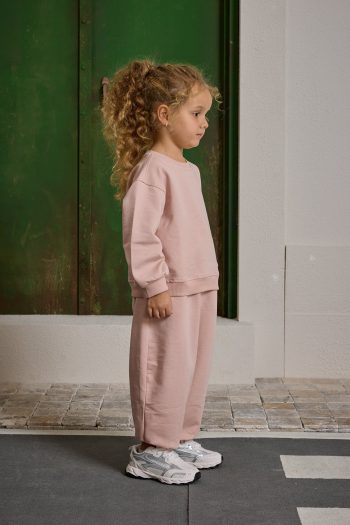 Pink Oversized Printed Tracksuit
