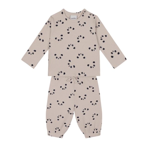 Panda Long Sleeve T-Shirt and Pants Set
