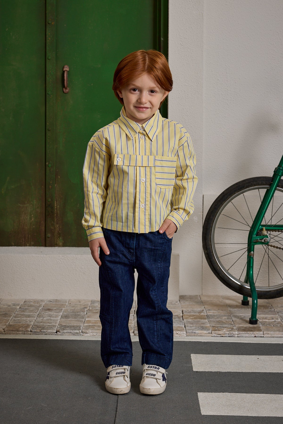 pat-detayli-cizgili-gomlek-sari-11330.jpg Striped Shirt with Patch Details Yellow