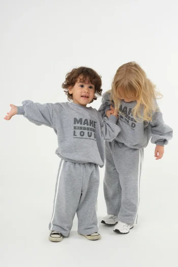 Striped Sweatpants Gray