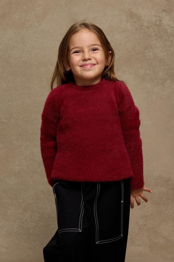 Soft Plush Sweater Red