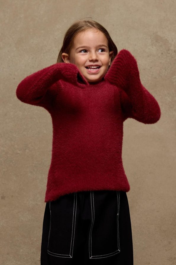 Soft Plush Sweater Red