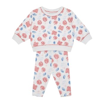 Watercolor Flower Sweatshirt and Leggings Set