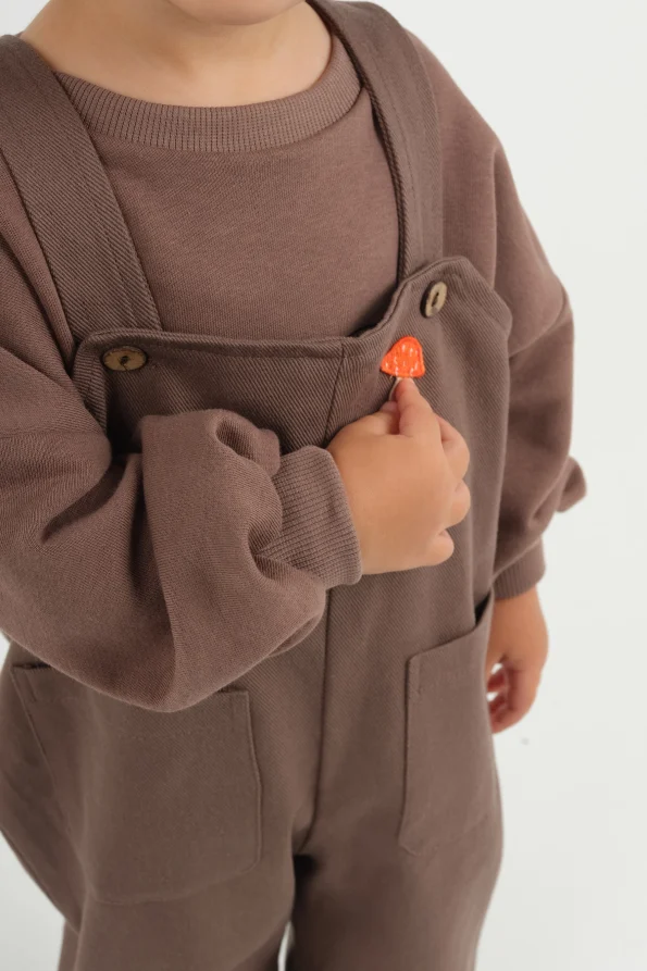 Bag Pocket Jumpsuit Brown