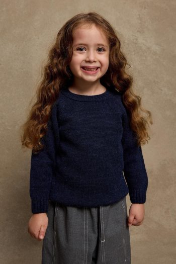 Navy Blue Knit Sweater