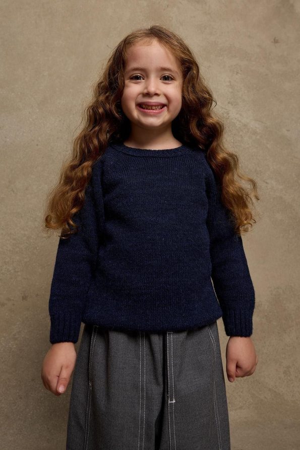Navy Blue Knit Sweater