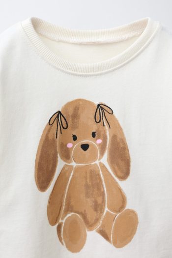 Bunny Watercolour Print T-Shirt