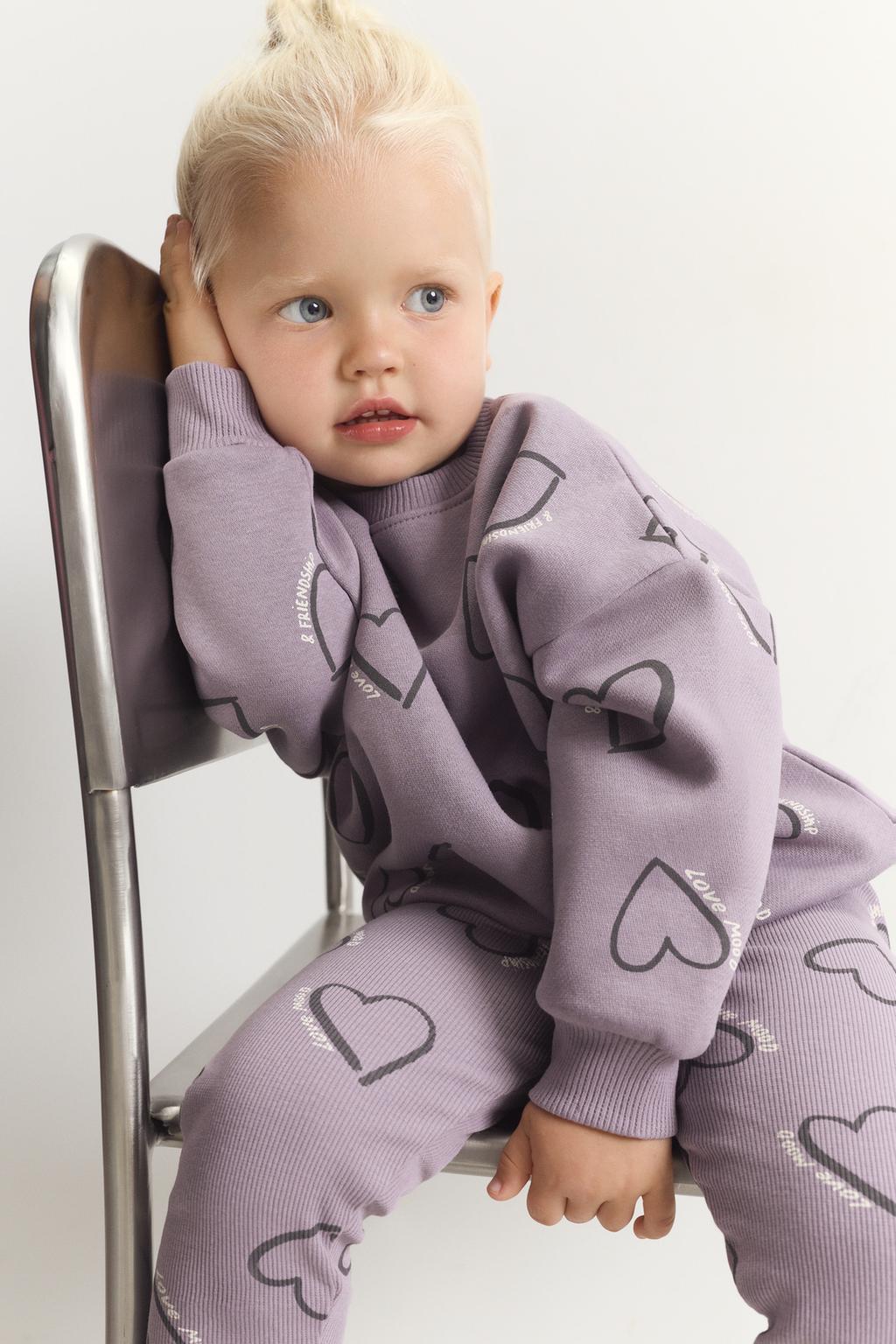 05044203611-A9.jpg Printed Sweatshirt and Ribbed Leggings Set