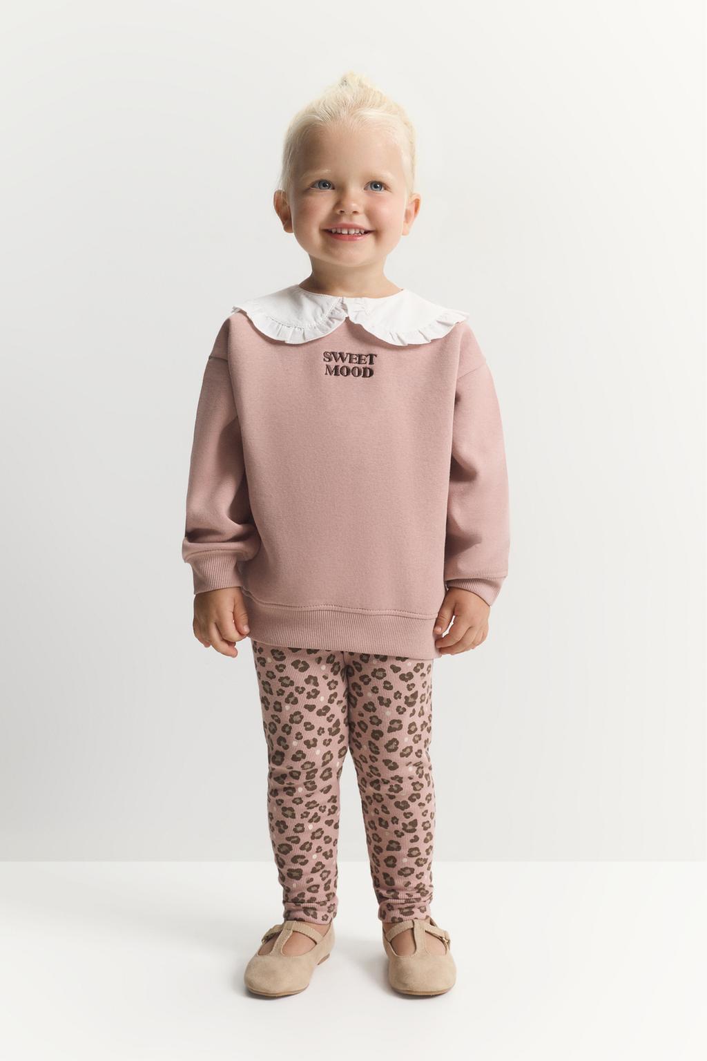 05049205926-A9.jpg Bicycle Neck Sweatshirt and Ribbed Leggings Set