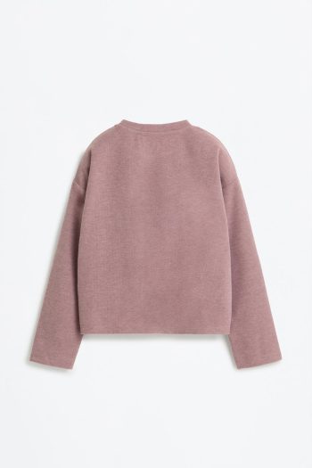 Button Detail Sweatshirt