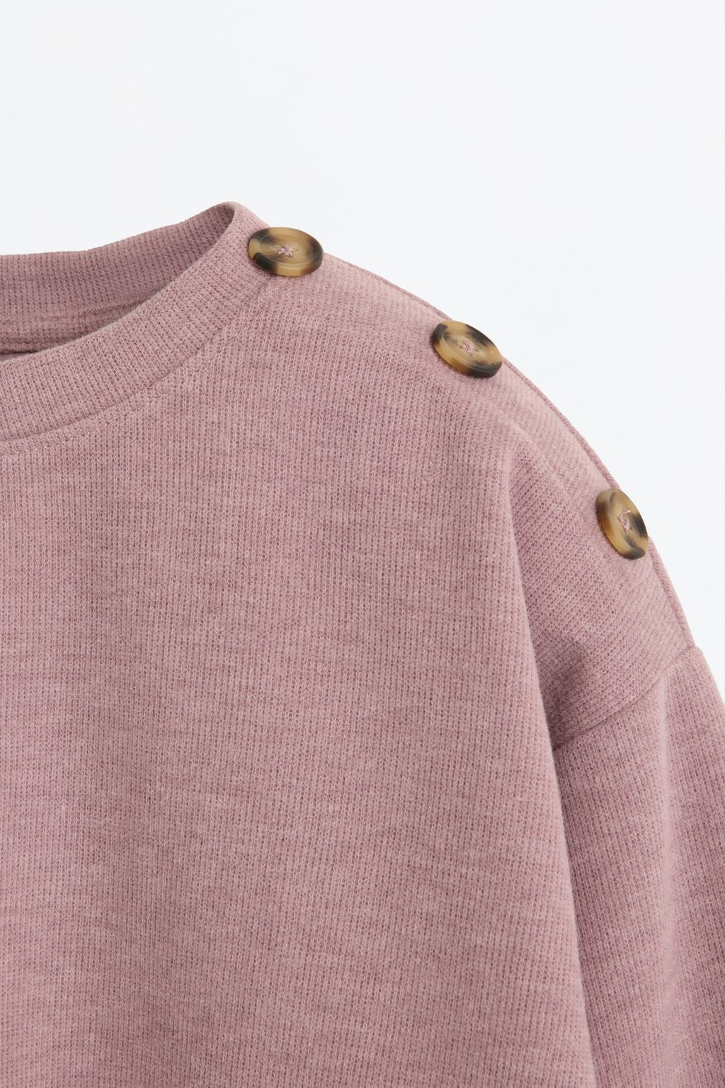 05114108664-A7.jpg Button Detail Sweatshirt