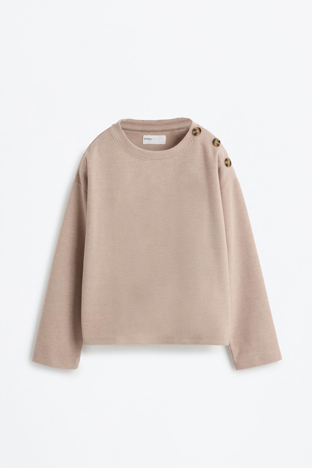05114108711-A5.jpg Button Detail Cut Sweatshirt