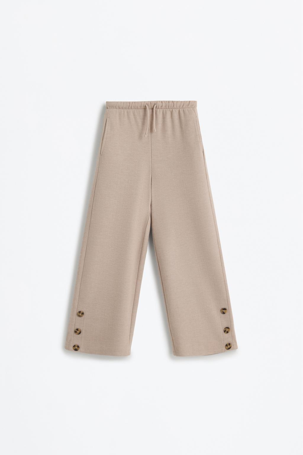 05114109711-A5.jpg Button Detail Loose Fit Pants