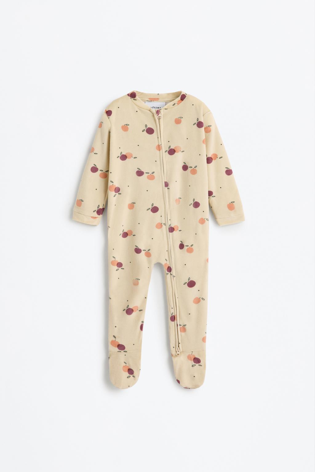 05139254721-A1.jpg Patterned Velvet Pajama Jumpsuit