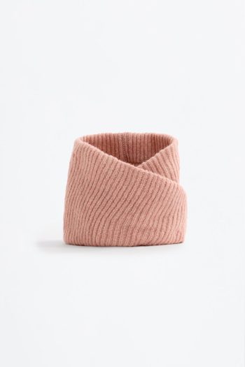 Cross-Over Ribbed Neckwarmer
