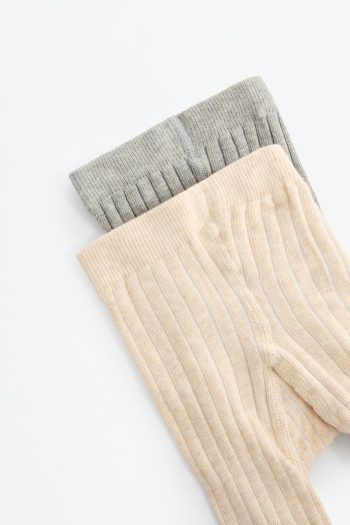 2-Pack Ribbed Tights Set