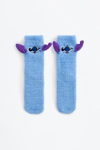 Children's Non-Slip Fuzzy Socks featuring Stitch ©Disney