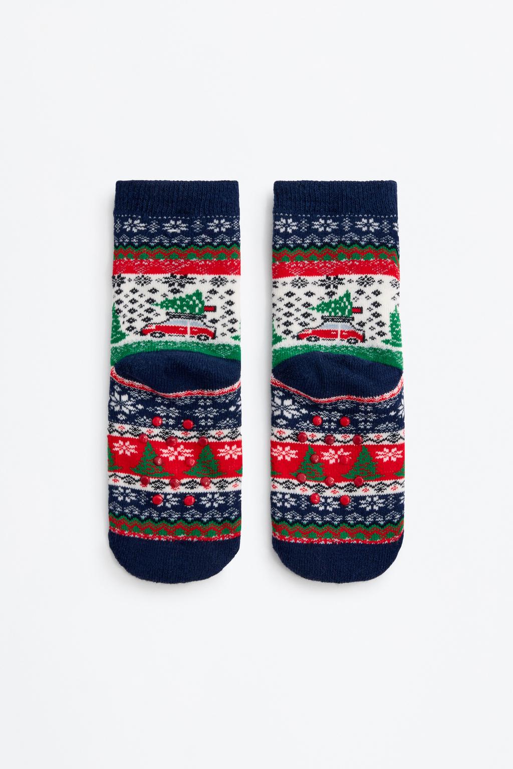 05264824015-A5.jpg Baby | Christmas Themed Car Patterned Socks