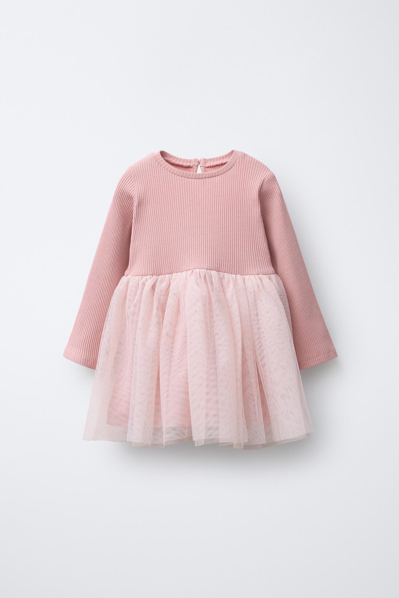 05767545621-e1.jpg Contrast Tulle Glitter Dress