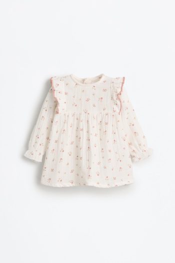 Textured Ruffled Dress