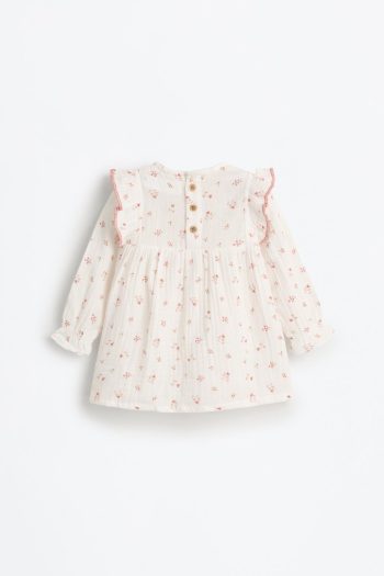 Textured Ruffled Dress