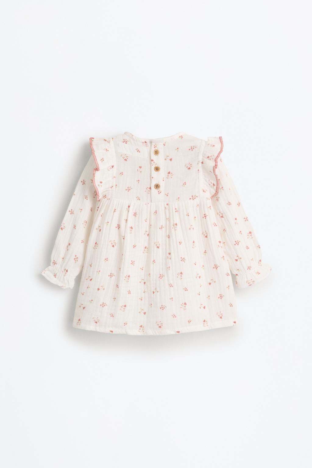 05954201712-A4.jpg Textured Ruffled Dress