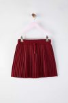 Trendyolmilla Kids Burgundy Pleated Skater Skirt for Girls