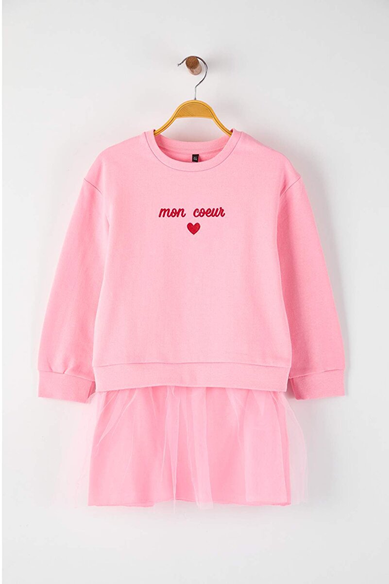 0_org_zoom-11.jpg Trendyolmilla Kids Pink 100% Cotton Printed A-line Dress
