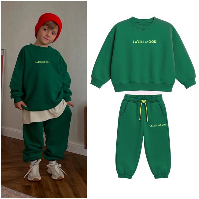 1821c93f-8304-49bb-af87-25c09fb7abd1-ee1-4f.jpeg Unisex Kids Cotton Green Mood Tracksuit - Oversized Comfortable Fit