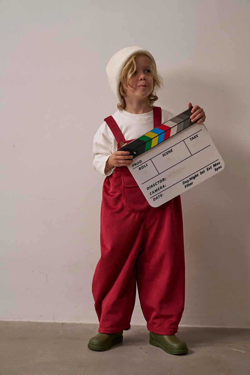 1_org_zoom-102.jpg Oh La La Koala Burgundy Velvet Children's Dungaree