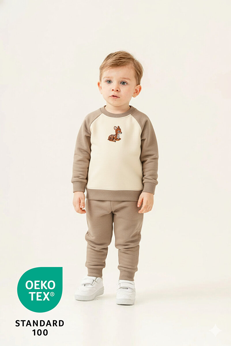 1_org_zoom-112.jpg Luppinos Baby Deer 2-Piece Cotton Embroidered Set