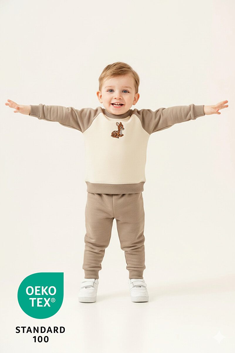 1_org_zoom-114.jpg Luppinos Baby Deer 2-Piece Cotton Embroidered Set