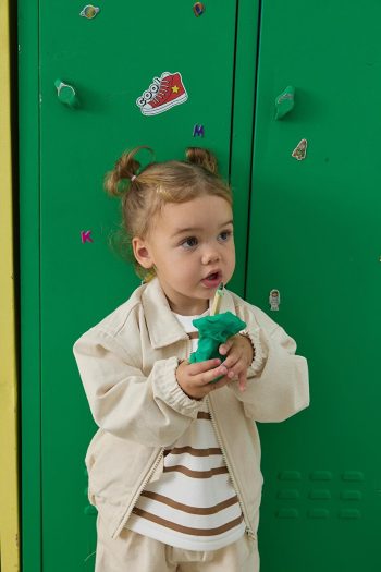 Tics Bomber Jacket - Beige