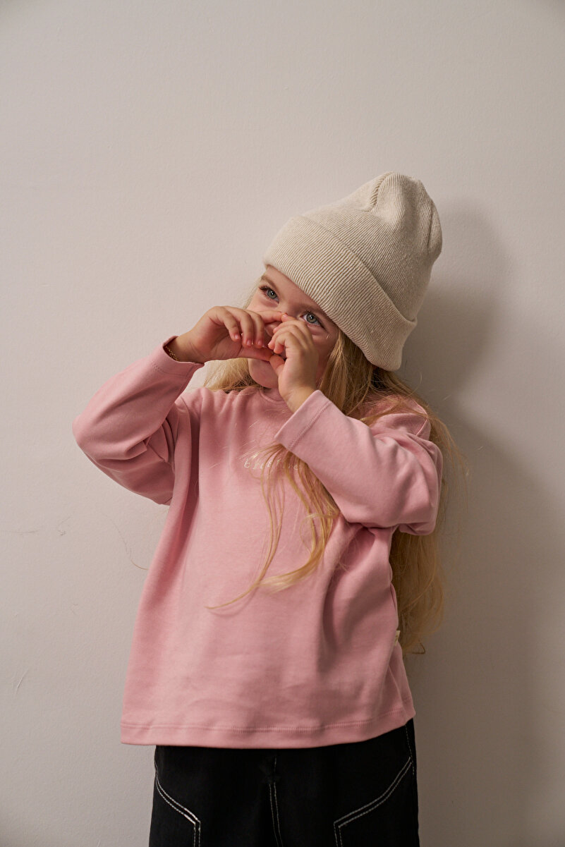 1_org_zoom-201.jpg Oh La La Koala Pink Embroidered Oversized Long Sleeve T-shirt