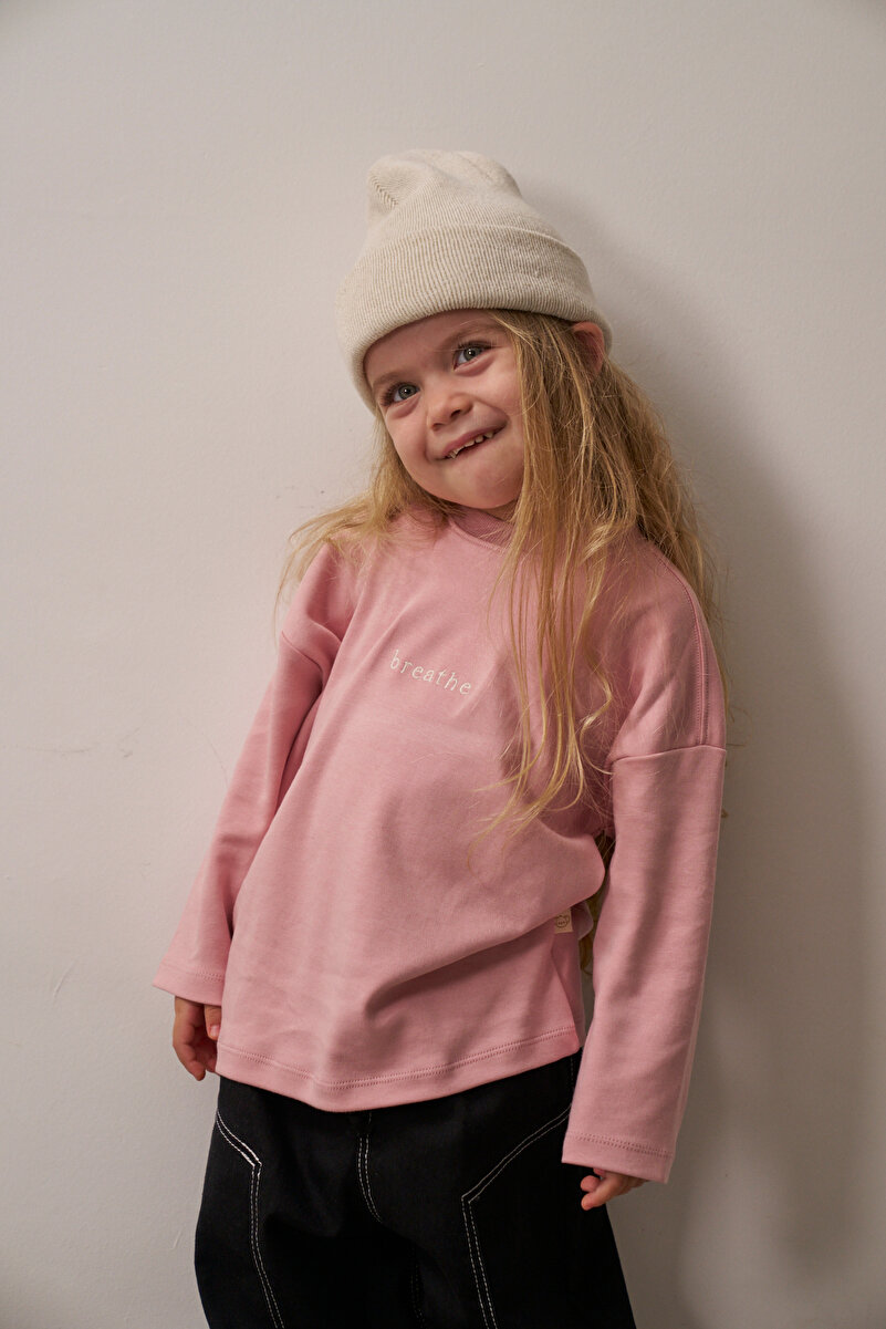 1_org_zoom-202.jpg Oh La La Koala Pink Embroidered Oversized Long Sleeve T-shirt