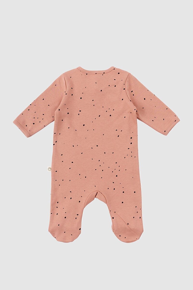 1_org_zoom-216.jpg Little Gusto Footed Bodysuit Newborn Cosmos Pink Organic Cotton