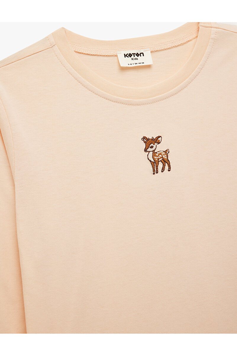 1_org_zoom-280.jpg Cotton Long Sleeve Crew Neck Embroidered T-Shirt