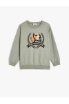 Koton Oversized Dog Print Sweatshirt