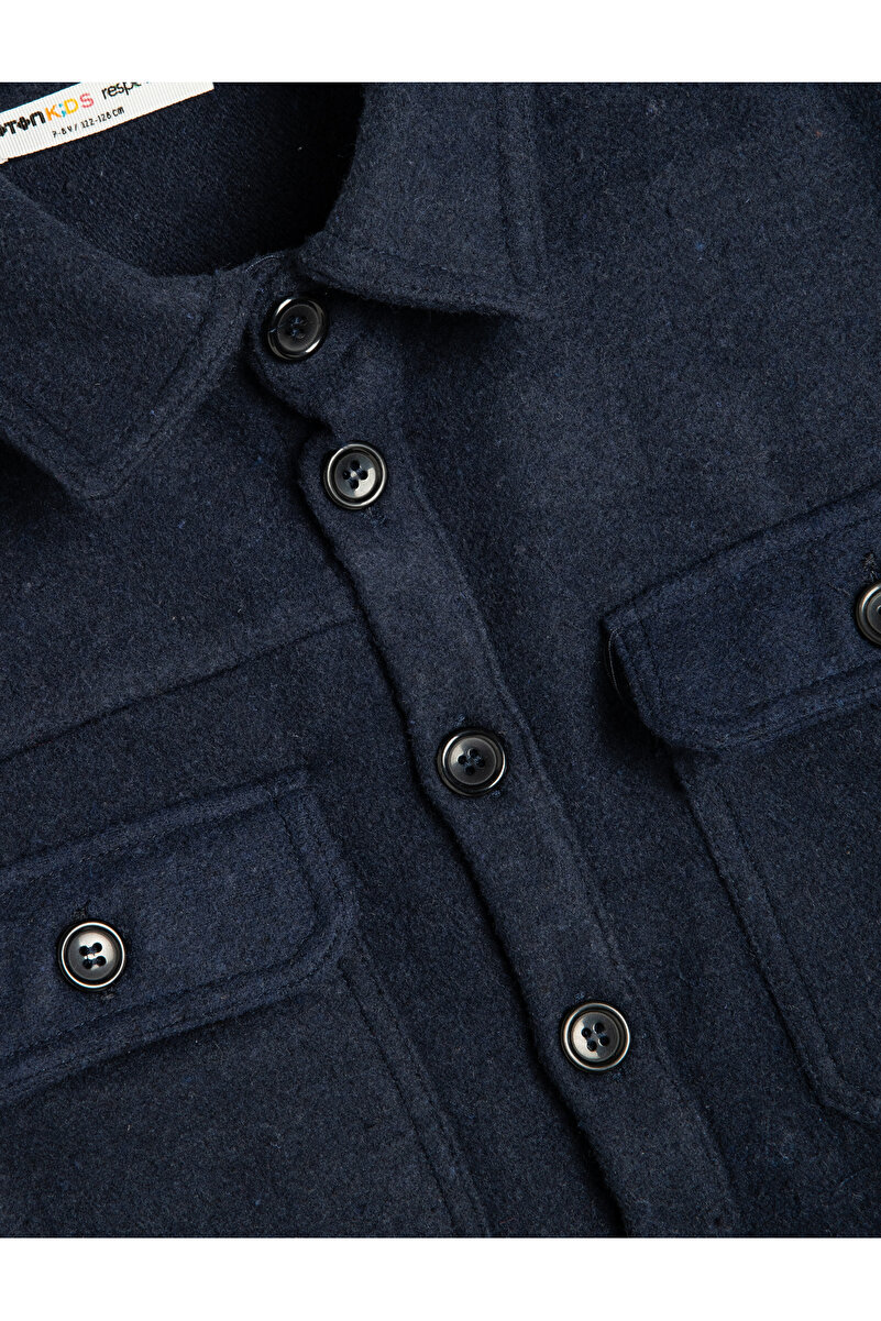 1_org_zoom-310.jpg Cotton Shirt Jacket with Button and Pocket Details