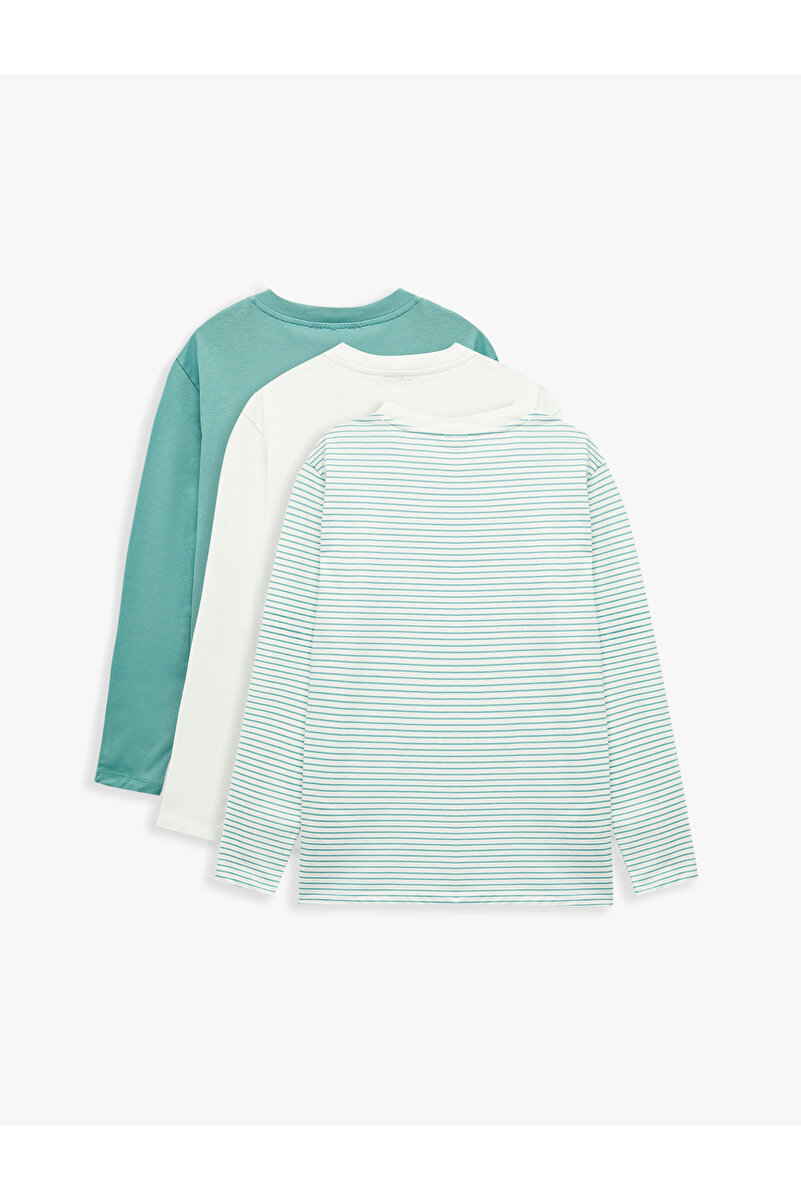 1_org_zoom-321.jpg Cotton Crew Neck Long Sleeve T-Shirt Set