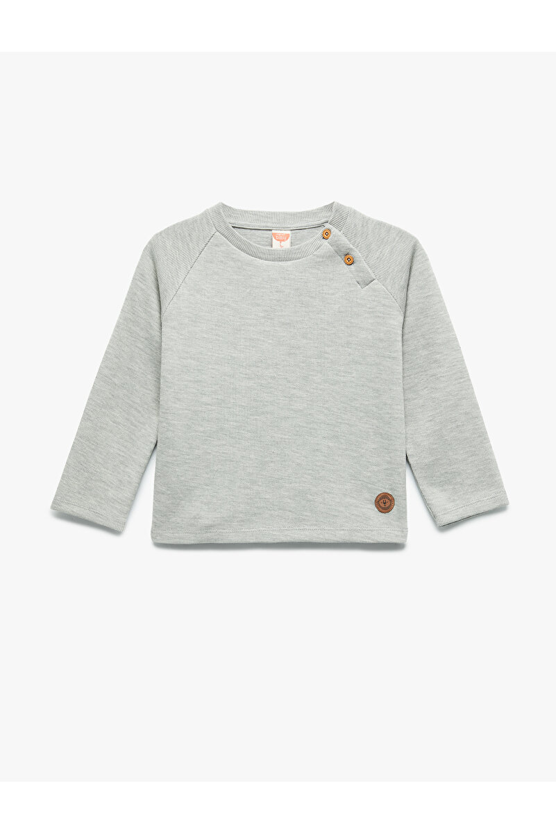 1_org_zoom-331.jpg Cotton Buttoned Long Raglan Sleeve Crew Neck Sweatshirt