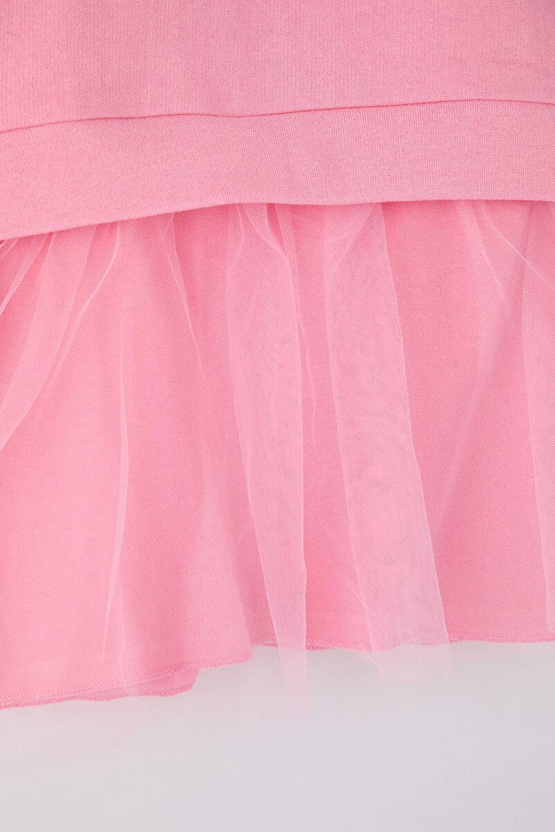 1_org_zoom-366.jpg Trendyolmilla Kids Pink 100% Cotton Printed A-line Dress