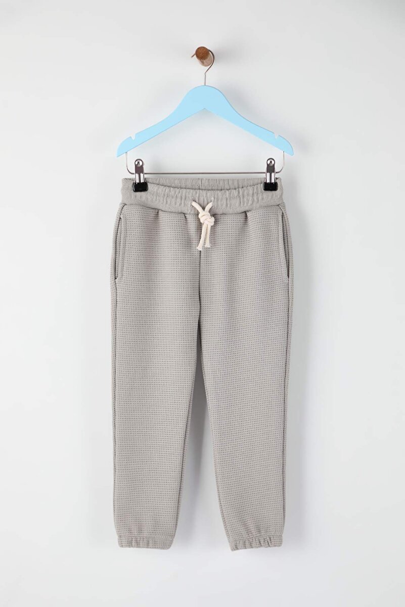 1_org_zoom-367.jpg Trendyolmilla Kids Black-Grey Cotton Knit Sweatpants for Boys