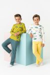 Trendyolmilla Kids Colorful Printed 4-Piece Knit Pajama Set for Boys