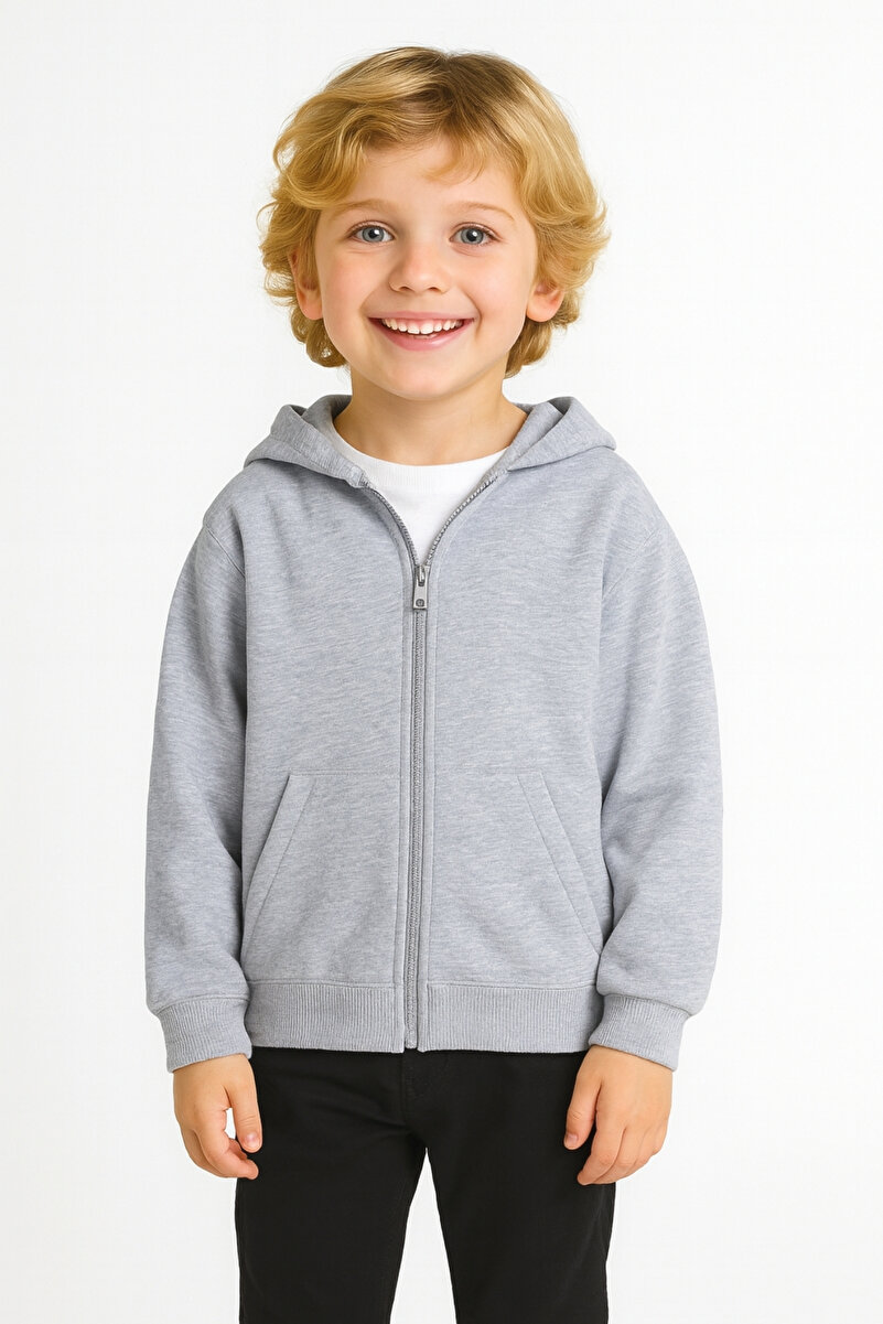 1_org_zoom-60.jpg AHENGİM Boys and Girls Basic Thick Zip-Up Winter School Sweatshirt