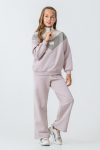 AHENGİM Girls' Winter Tracksuit with Butterfly Detail